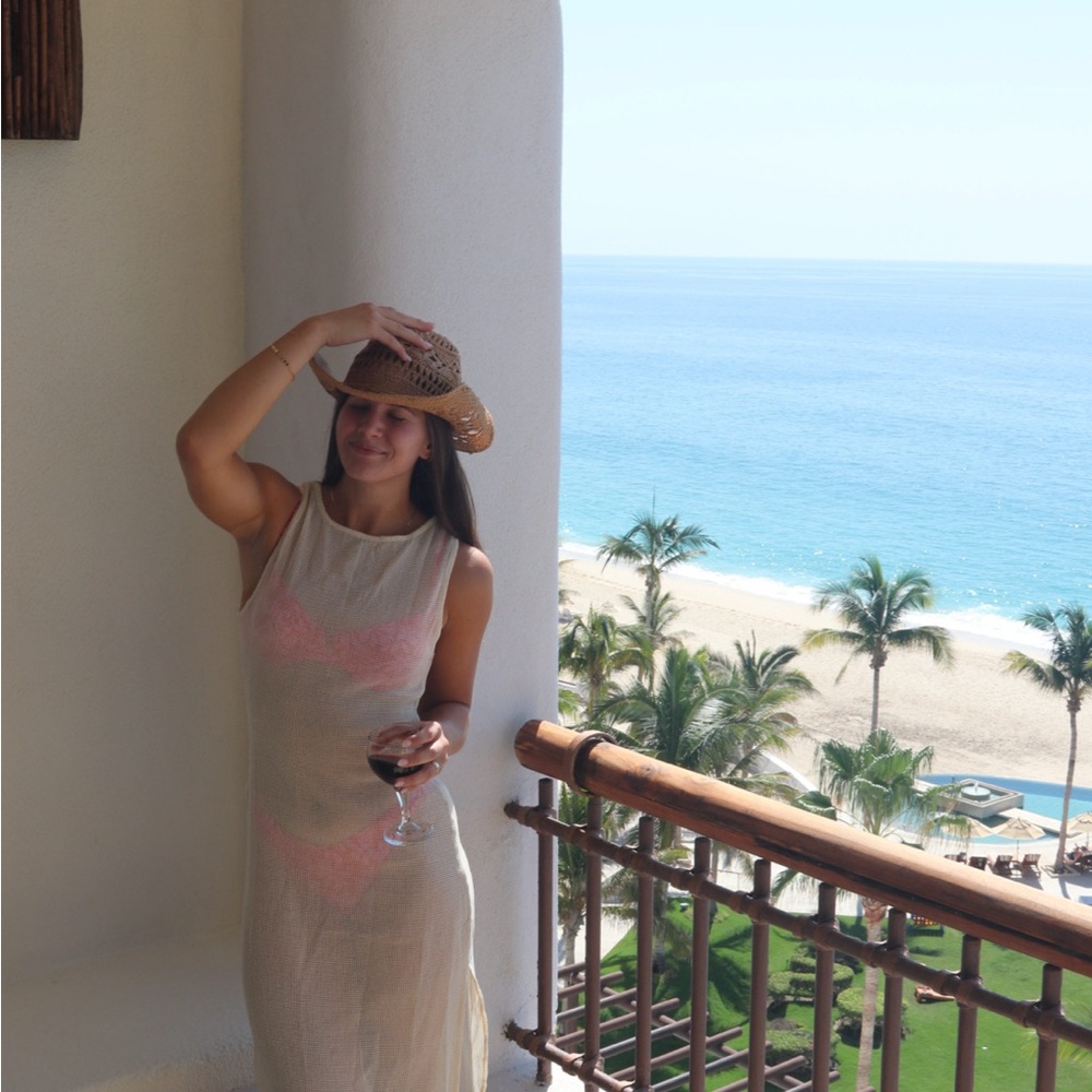 Peppermayo Cream Swim Coverup